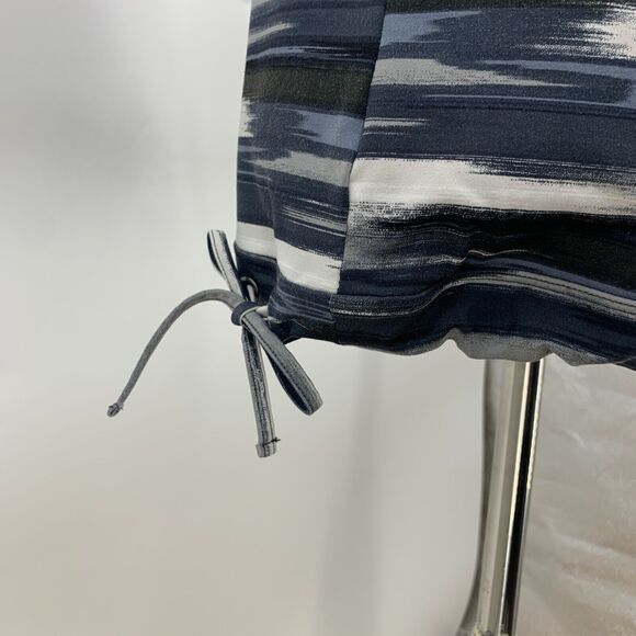 Athleta Tinker Tank Top S Small Airbrush Striped Built in Bra Racerback Side Tie - Picture 6 of 13